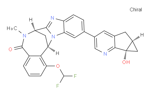 (7R,14R)-1-(difluoromethoxy)-11-((5aS,6aS)-6a-hydroxy-5,5a,6,6a-tetrahydrocyclopropa[4,5]cyclopenta[1,2-b]pyridin-3-yl)-6-methyl-6,7-dihydro-7,14-methanobenzo[f]benzo[4,5]imidazo[1,2-a][1,4]diazocin-5(14H)-one