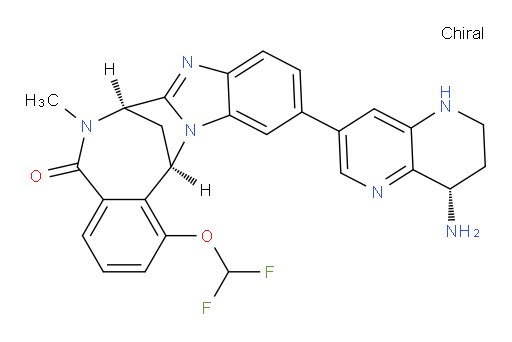 (7R,14R)-11-[(8S)-8-amino-5,6,7,8-tetrahydro-1,5-naphthyridin-3-yl]-1-(difluoromethoxy)-6,7-dihydro-6-methyl-7,14-Methanobenzimidazo[1,2-b][2,5]benzodiazocin-5(14H)--one