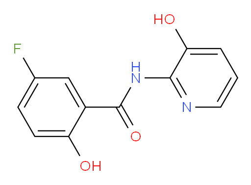 5-fluoro-2-hydroxy-N-(3-hydroxypyridin-2-yl)benzamide