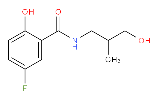 5-fluoro-2-hydroxy-N-(3-hydroxy-2-methylpropyl)benzamide