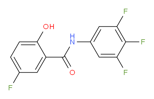 5-fluoro-2-hydroxy-N-(3,4,5-trifluorophenyl)benzamide