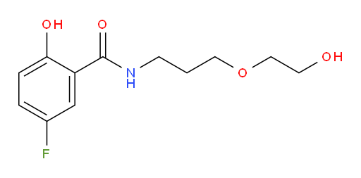 5-fluoro-2-hydroxy-N-(3-(2-hydroxyethoxy)propyl)benzamide