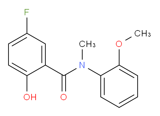 5-fluoro-2-hydroxy-N-(2-methoxyphenyl)-N-methylbenzamide