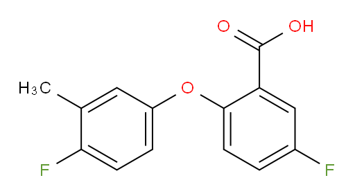 5-fluoro-2-(4-fluoro-3-methylphenoxy)benzoic acid