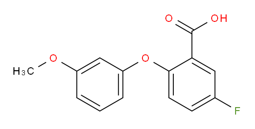 5-fluoro-2-(3-methoxyphenoxy)benzoic acid