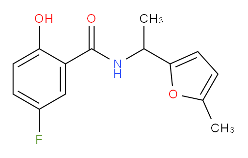 5-fluoro-2-hydroxy-N-(1-(5-methylfuran-2-yl)ethyl)benzamide