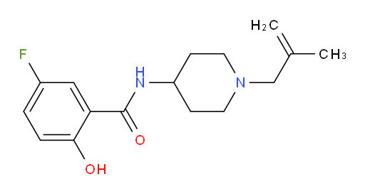 5-fluoro-2-hydroxy-N-(1-(2-methylallyl)piperidin-4-yl)benzamide