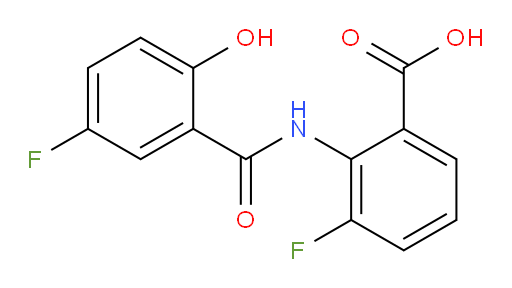 3-fluoro-2-(5-fluoro-2-hydroxybenzamido)benzoic acid