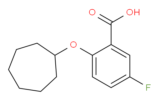 2-(cycloheptyloxy)-5-fluorobenzoic acid