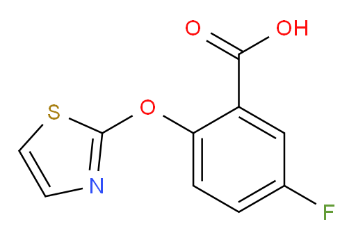 5-fluoro-2-(thiazol-2-yloxy)benzoic acid