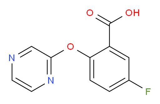 5-fluoro-2-(pyrazin-2-yloxy)benzoic acid