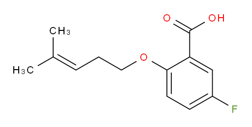 5-fluoro-2-((4-methylpent-3-en-1-yl)oxy)benzoic acid