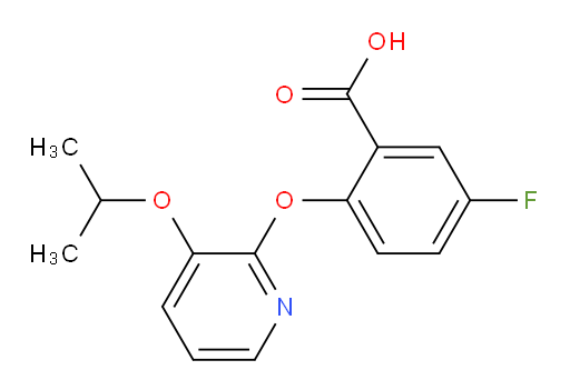 5-fluoro-2-((3-isopropoxypyridin-2-yl)oxy)benzoic acid