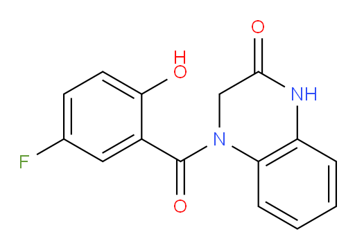 4-(5-fluoro-2-hydroxybenzoyl)-3,4-dihydroquinoxalin-2(1H)-one