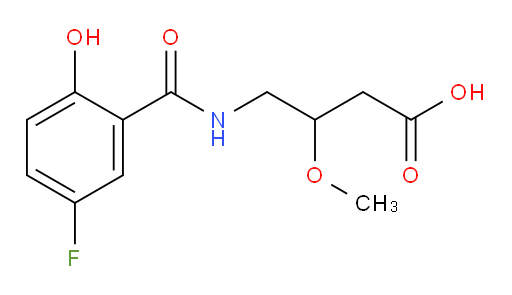 4-(5-fluoro-2-hydroxybenzamido)-3-methoxybutanoic acid