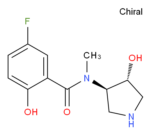 5-fluoro-2-hydroxy-N-((3R,4R)-4-hydroxypyrrolidin-3-yl)-N-methylbenzamide