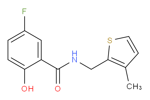 5-fluoro-2-hydroxy-N-((3-methylthiophen-2-yl)methyl)benzamide