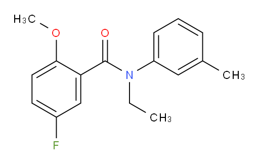 N-ethyl-5-fluoro-2-methoxy-N-(m-tolyl)benzamide