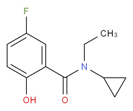 N-cyclopropyl-N-ethyl-5-fluoro-2-hydroxybenzamide