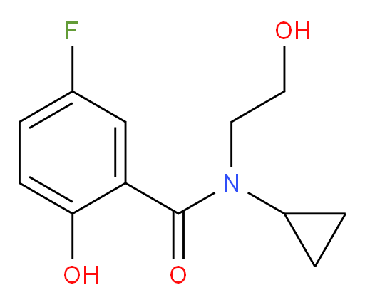 N-cyclopropyl-5-fluoro-2-hydroxy-N-(2-hydroxyethyl)benzamide