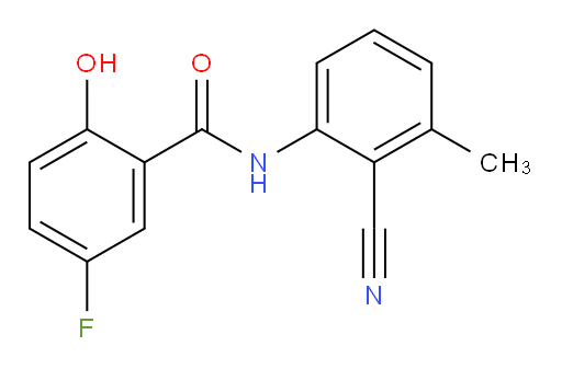 N-(2-cyano-3-methylphenyl)-5-fluoro-2-hydroxybenzamide