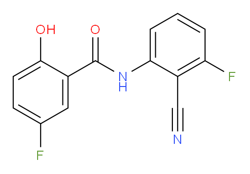 N-(2-cyano-3-fluorophenyl)-5-fluoro-2-hydroxybenzamide