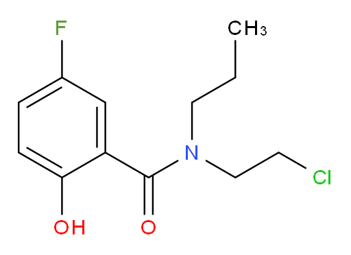 N-(2-chloroethyl)-5-fluoro-2-hydroxy-N-propylbenzamide