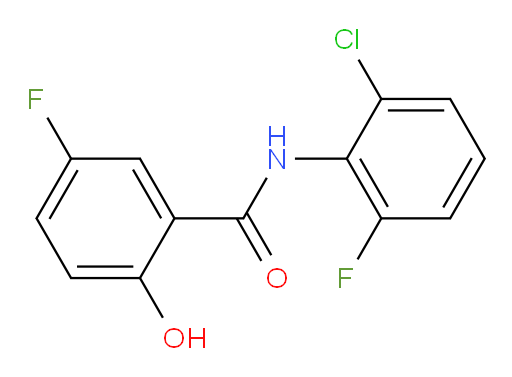 N-(2-chloro-6-fluorophenyl)-5-fluoro-2-hydroxybenzamide