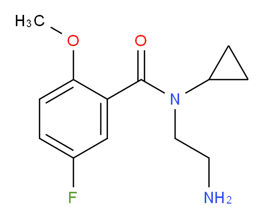 N-(2-aminoethyl)-N-cyclopropyl-5-fluoro-2-methoxybenzamide