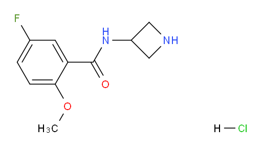 N-(azetidin-3-yl)-5-fluoro-2-methoxybenzamide hydrochloride