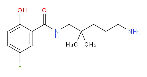 N-(5-amino-2,2-dimethylpentyl)-5-fluoro-2-hydroxybenzamide