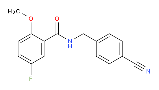 N-(4-cyanobenzyl)-5-fluoro-2-methoxybenzamide