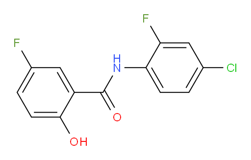 N-(4-chloro-2-fluorophenyl)-5-fluoro-2-hydroxybenzamide