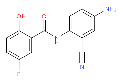 N-(4-amino-2-cyanophenyl)-5-fluoro-2-hydroxybenzamide