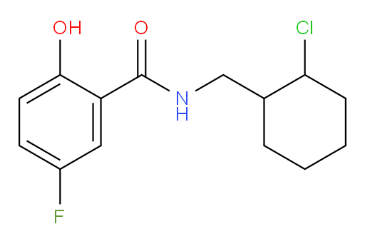 N-((2-chlorocyclohexyl)methyl)-5-fluoro-2-hydroxybenzamide