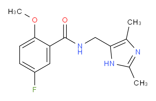 N-((2,4-dimethyl-1H-imidazol-5-yl)methyl)-5-fluoro-2-methoxybenzamide