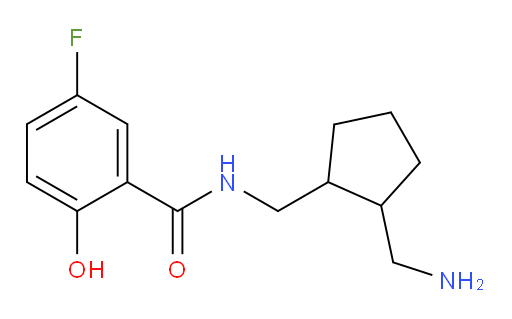 N-((2-(aminomethyl)cyclopentyl)methyl)-5-fluoro-2-hydroxybenzamide