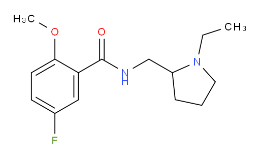 N-((1-ethylpyrrolidin-2-yl)methyl)-5-fluoro-2-methoxybenzamide