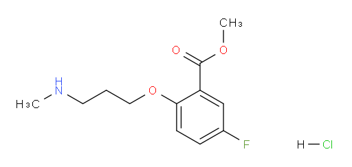 methyl 5-fluoro-2-(3-(methylamino)propoxy)benzoate hydrochloride