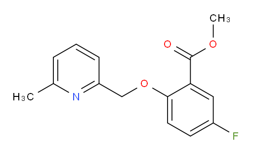 methyl 5-fluoro-2-((6-methylpyridin-2-yl)methoxy)benzoate