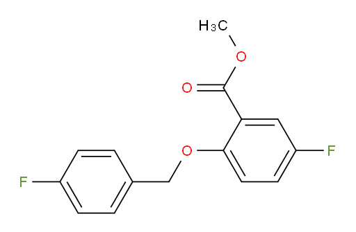 methyl 5-fluoro-2-((4-fluorobenzyl)oxy)benzoate