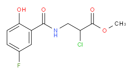 methyl 2-chloro-3-(5-fluoro-2-hydroxybenzamido)propanoate