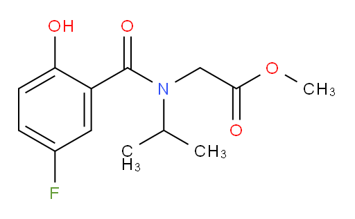 methyl 2-(5-fluoro-2-hydroxy-N-isopropylbenzamido)acetate
