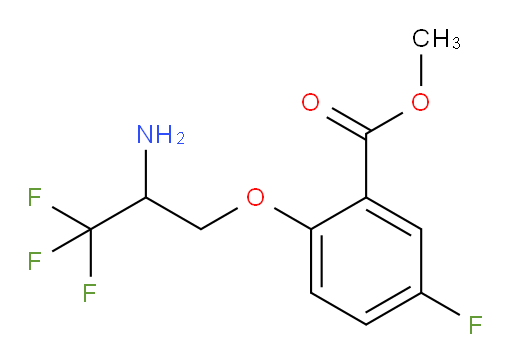 methyl 2-(2-amino-3,3,3-trifluoropropoxy)-5-fluorobenzoate