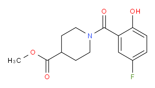 methyl 1-(5-fluoro-2-hydroxybenzoyl)piperidine-4-carboxylate