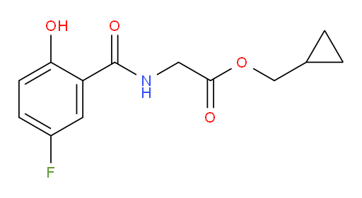 cyclopropylmethyl 2-(5-fluoro-2-hydroxybenzamido)acetate