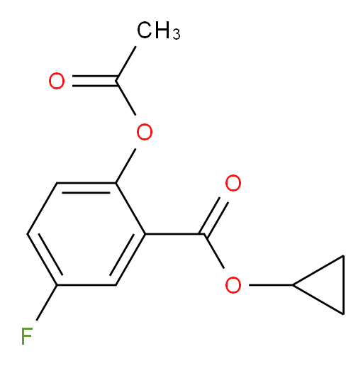 cyclopropyl 2-acetoxy-5-fluorobenzoate