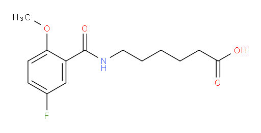 6-(5-fluoro-2-methoxybenzamido)hexanoic acid