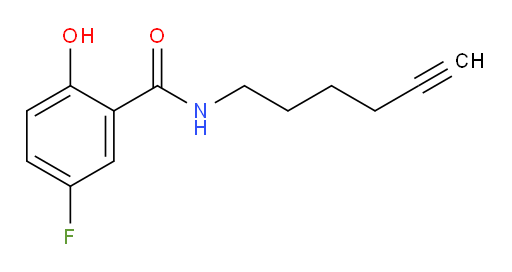 5-fluoro-N-(hex-5-yn-1-yl)-2-hydroxybenzamide
