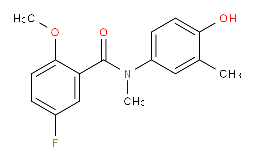 5-fluoro-N-(4-hydroxy-3-methylphenyl)-2-methoxy-N-methylbenzamide